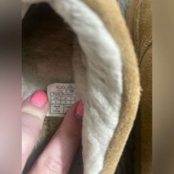 Koolaburra by UGG slippers slip on shoes mules size 5 brown suede - Picture 7 of 7